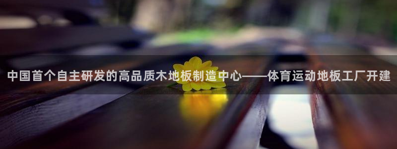 vsport体育在线官网：中国首个自主研发的高品质木地板制造中心——体育运动地板工厂开建